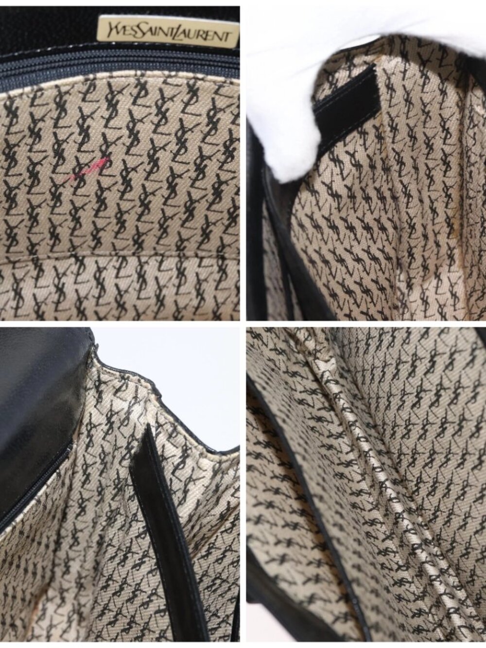 SAINT LAURENT Shoulder Bag Leather Black gold - Picture 15 of 16